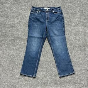 Vineyard Vines Audrey Jeans Womens 29 Blue Medium Wash Mid Rise Straight Stretch